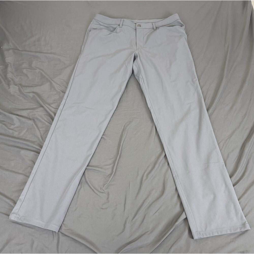 Lululemon ABC Pants Men’s 36x35 Gray Slim Fit Warpstreme Stretch Casual Pants